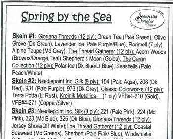 Spring by the Sea Thread and Embellishment Pack