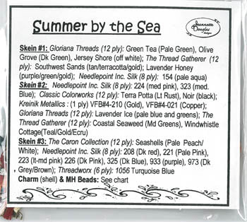 Summer by the Sea Thread and Embellishment Pack