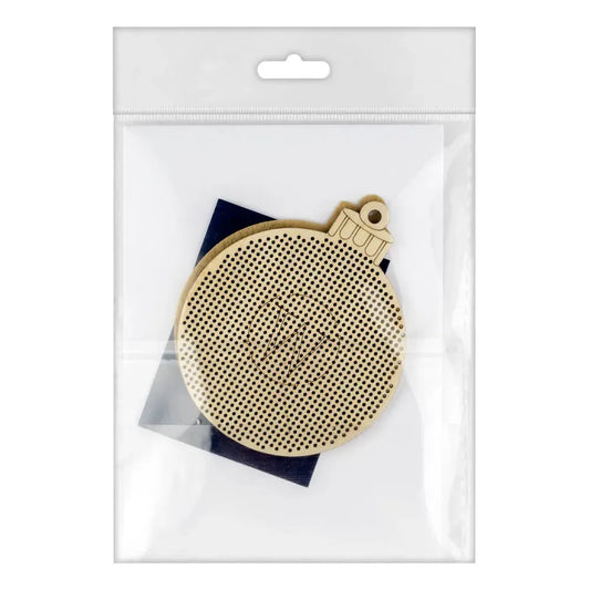 Christmas Bauble Small Wooden Blank - 14 count (35 x 36)
