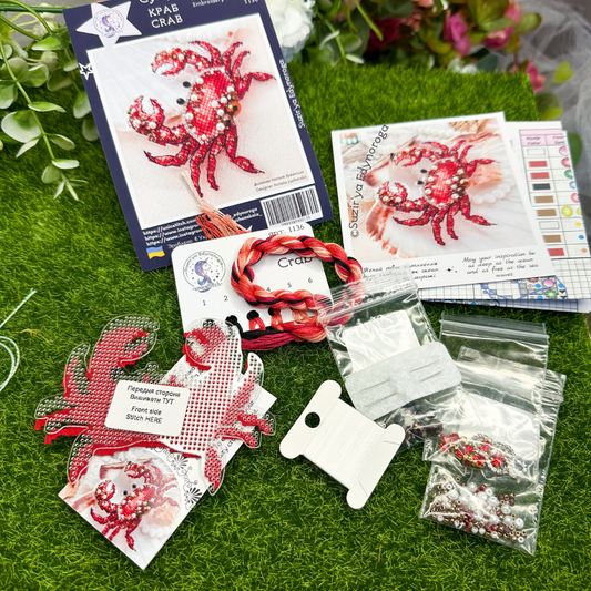 Preorder: Crab Beaded Kit