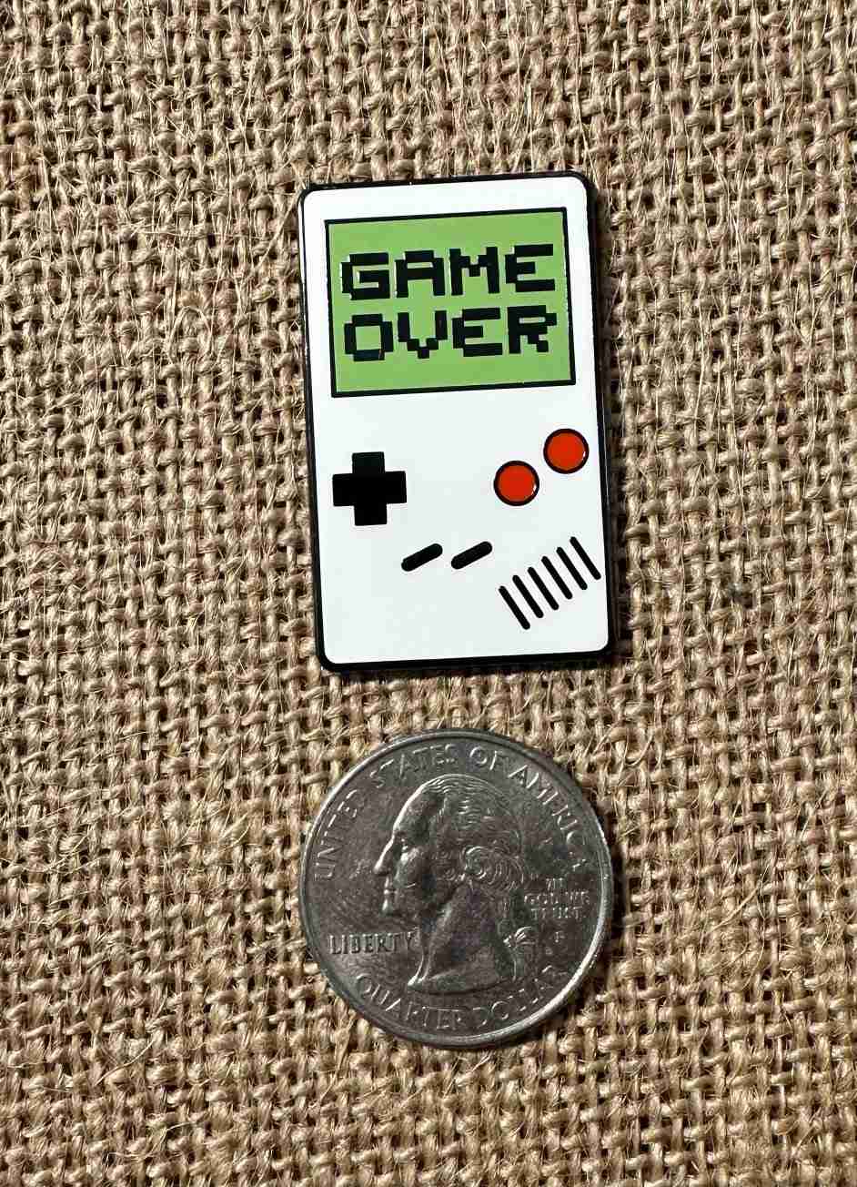 Pre-order: Game Over Enamel Needleminder (ships late September)