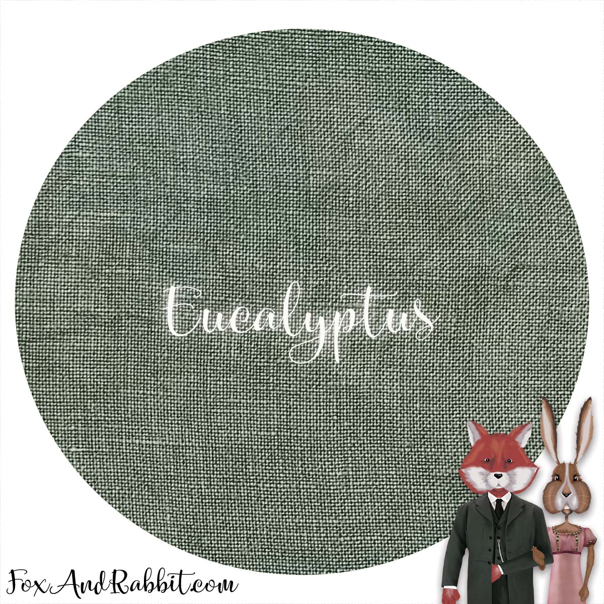 Eucalyptus - 28ct Linen (Fat Quarter)
