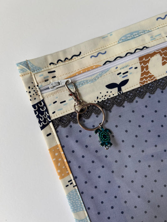Whales Project Bag | 8” x 10”