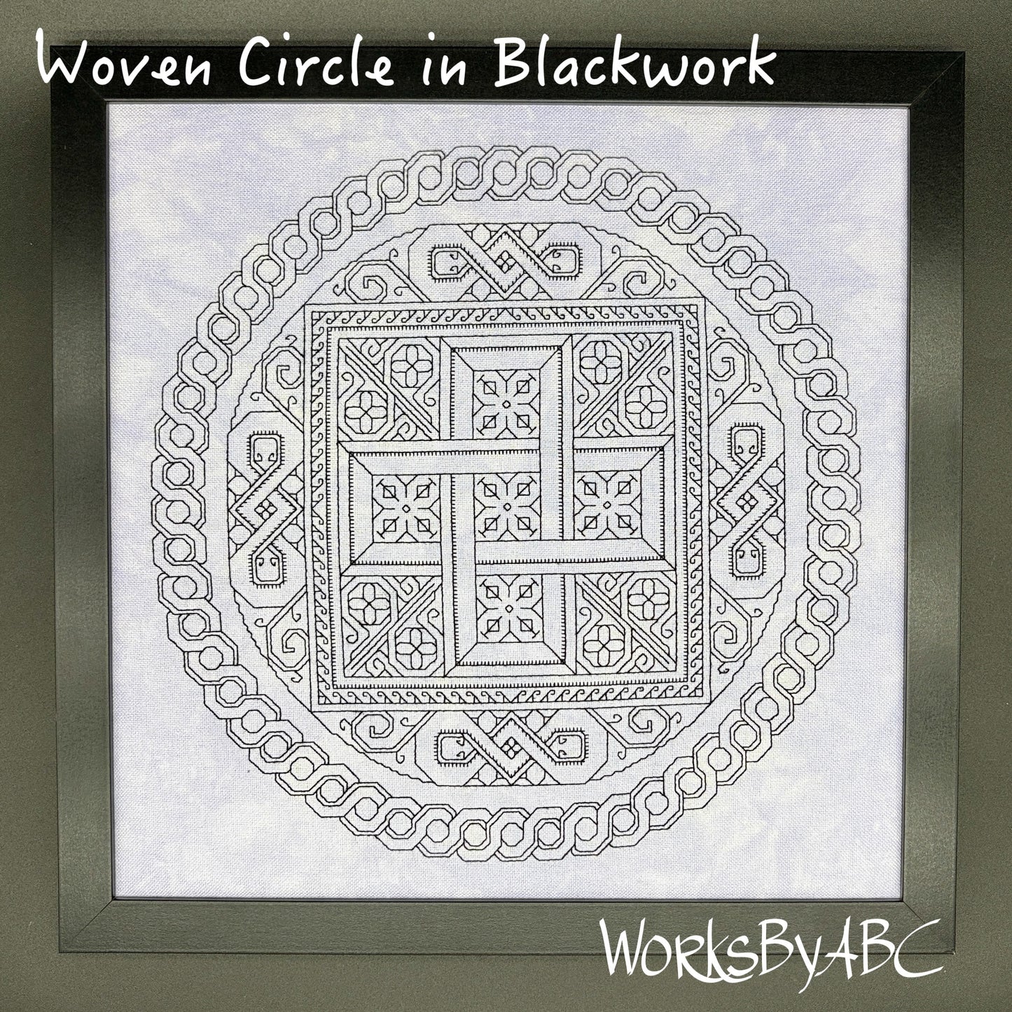 Pre-order: Woven Circle in Blackwork (ships late September)