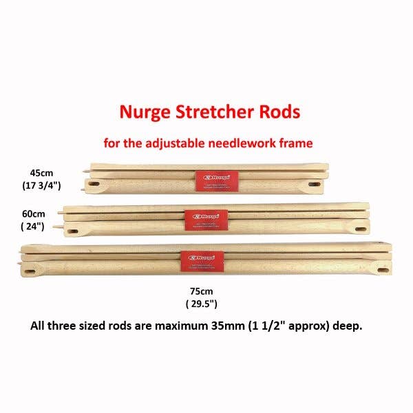 Pre-order: Spare Stretcher Rods for Nurge Adjustable Needlework Frame