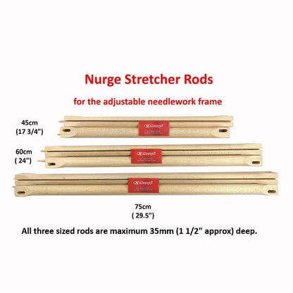 Pre-order: Spare Stretcher Rods for Nurge Adjustable Needlework Frame