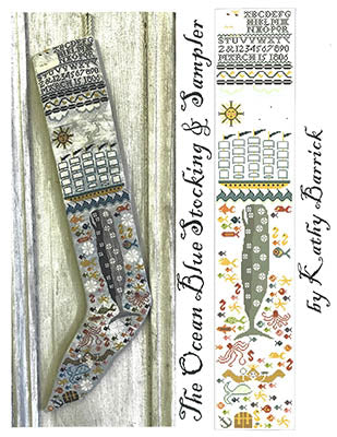 The Ocean Blue Stocking & Sampler