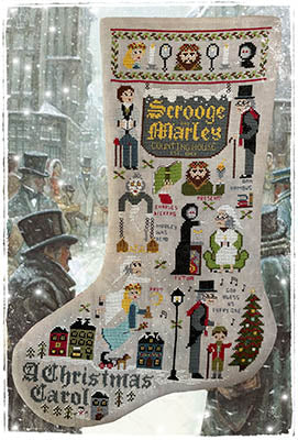 Christmas Carol Stocking by Fairy Wool In The Wood