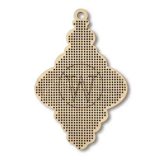 Christmas Ornament "Icicle" Wooden Blank - 14 count