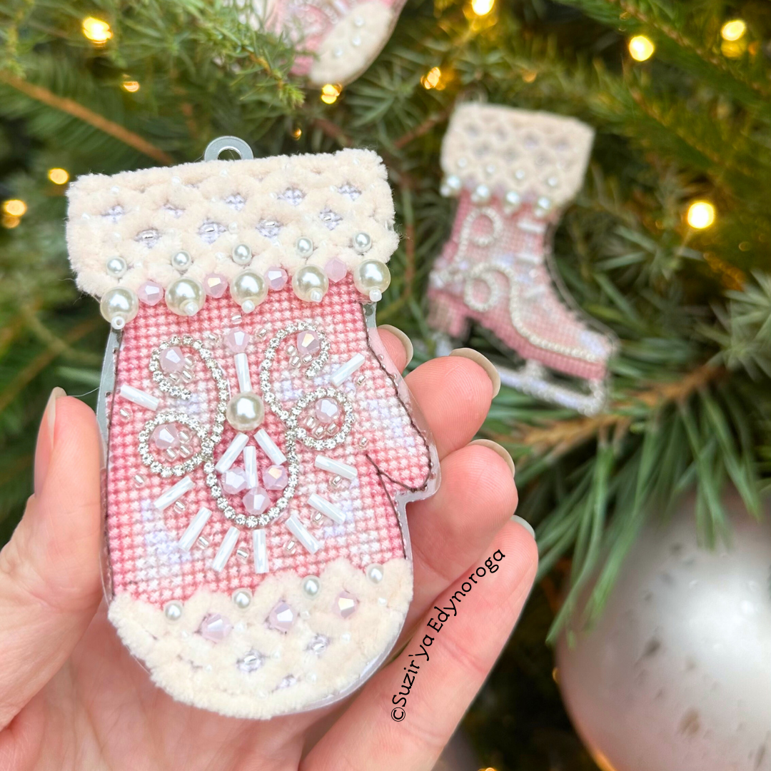 Pink Mitten Beaded Kit