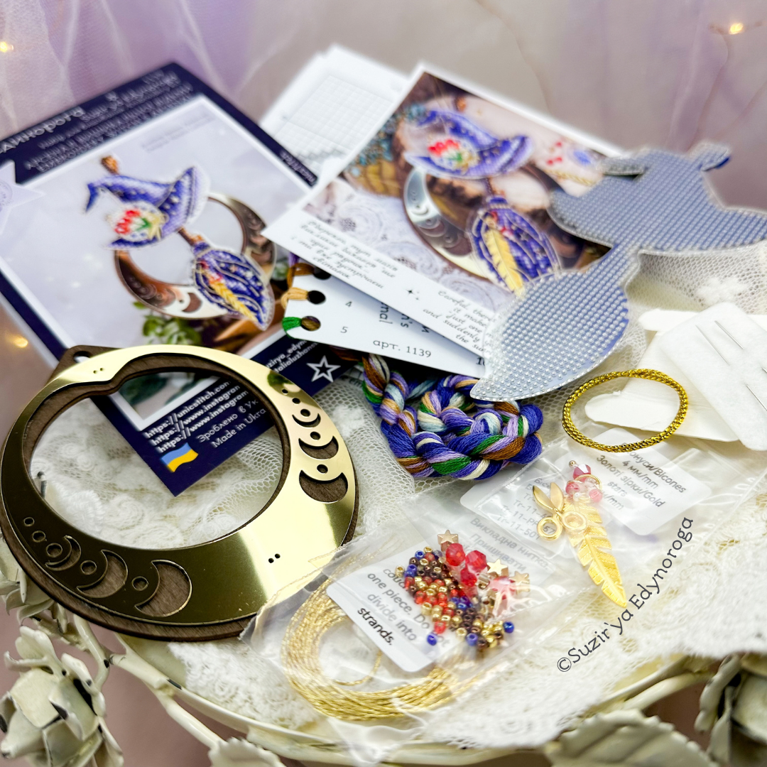 Embroidery Witch's Arsenal Bead & Cross Stitch Kit