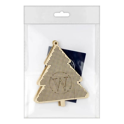 Christmas Ornament "Tree" Wooden Blank - 14 count