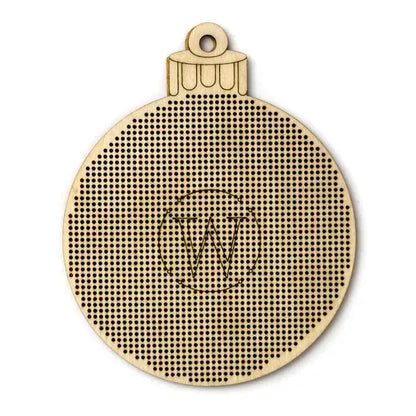 Christmas Bauble Large Wooden Blank - 14 count (47x48)