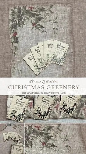 Christmas Greenery - 40ct Linen