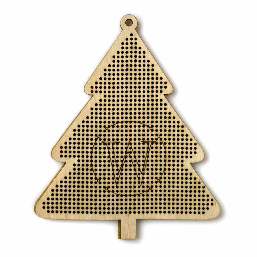 Christmas Ornament "Tree" Wooden Blank - 14 count