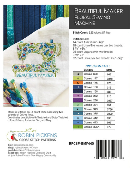 Beautiful Maker: Floral Sewing Machine