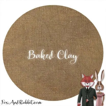 Baked Clay - 32ct Linen (Fat Quarter)