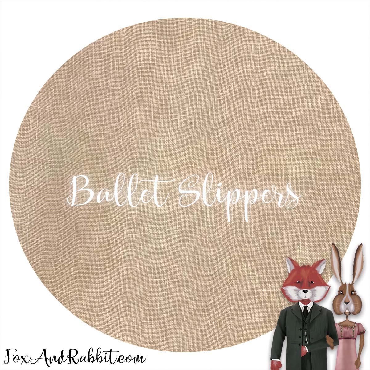 Ballet Slippers - 40ct Linen (Fat Quarter)