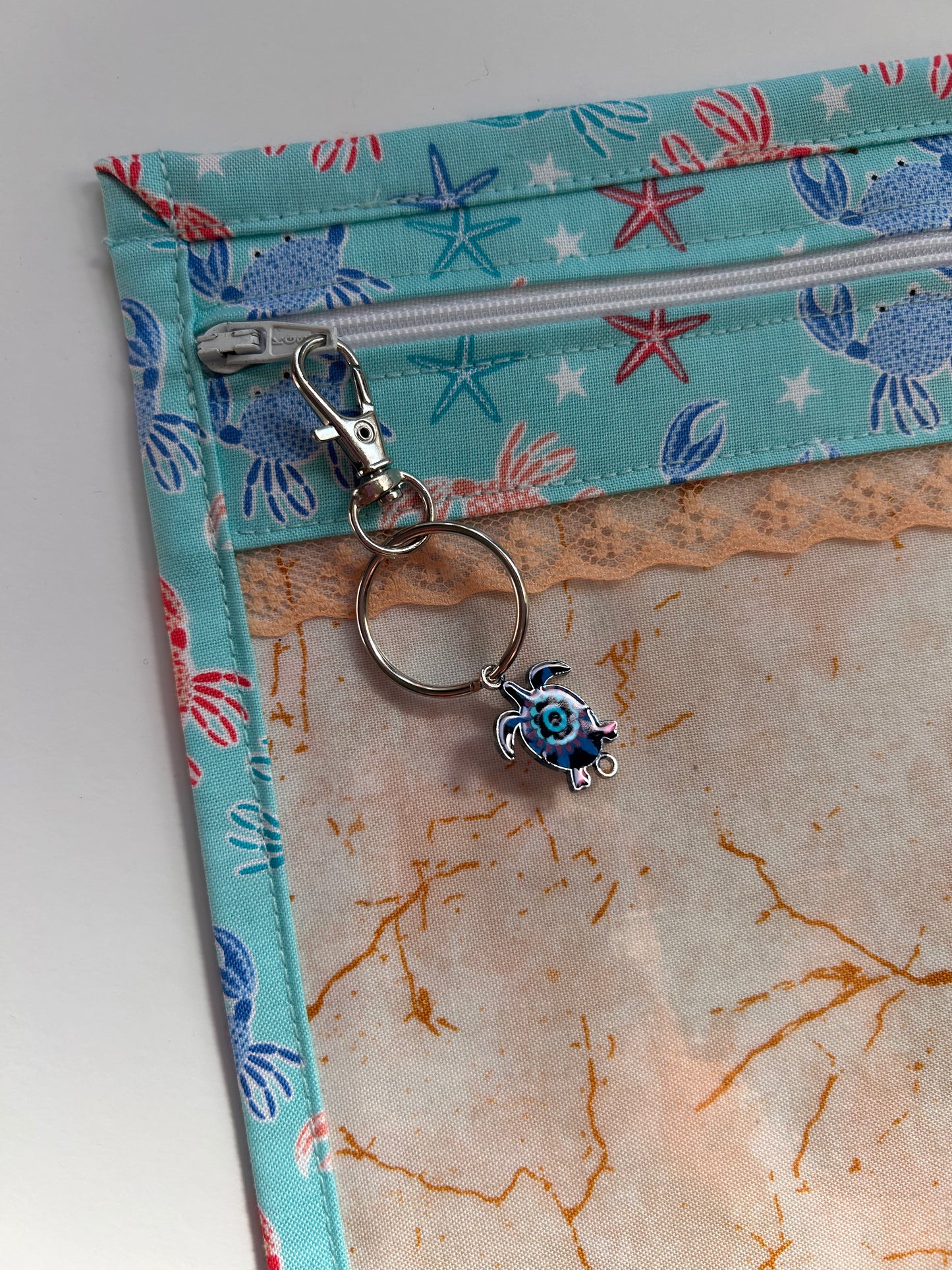 Crabs & Starfish Project Bag | 8” x 10”