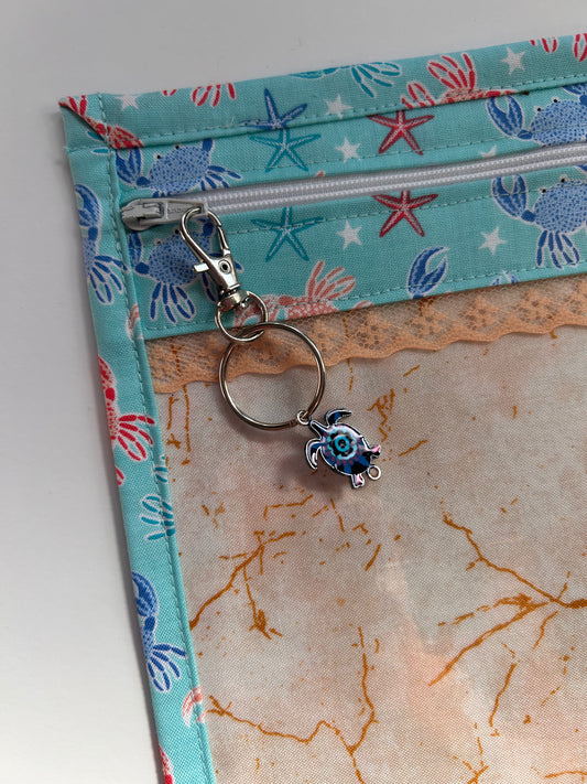 Crabs & Starfish Project Bag | 8” x 10”
