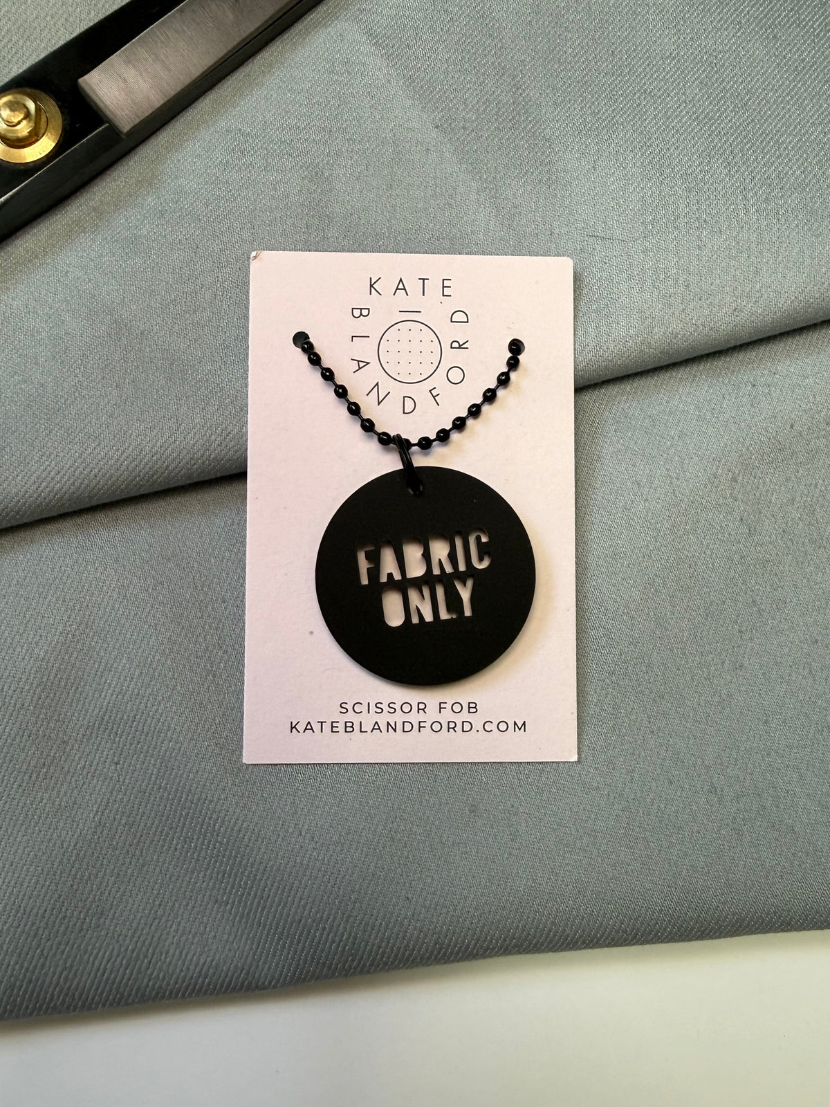 "Fabric only" Circle Scissor Fob