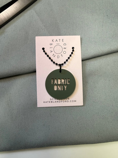 "Fabric only" Circle Scissor Fob