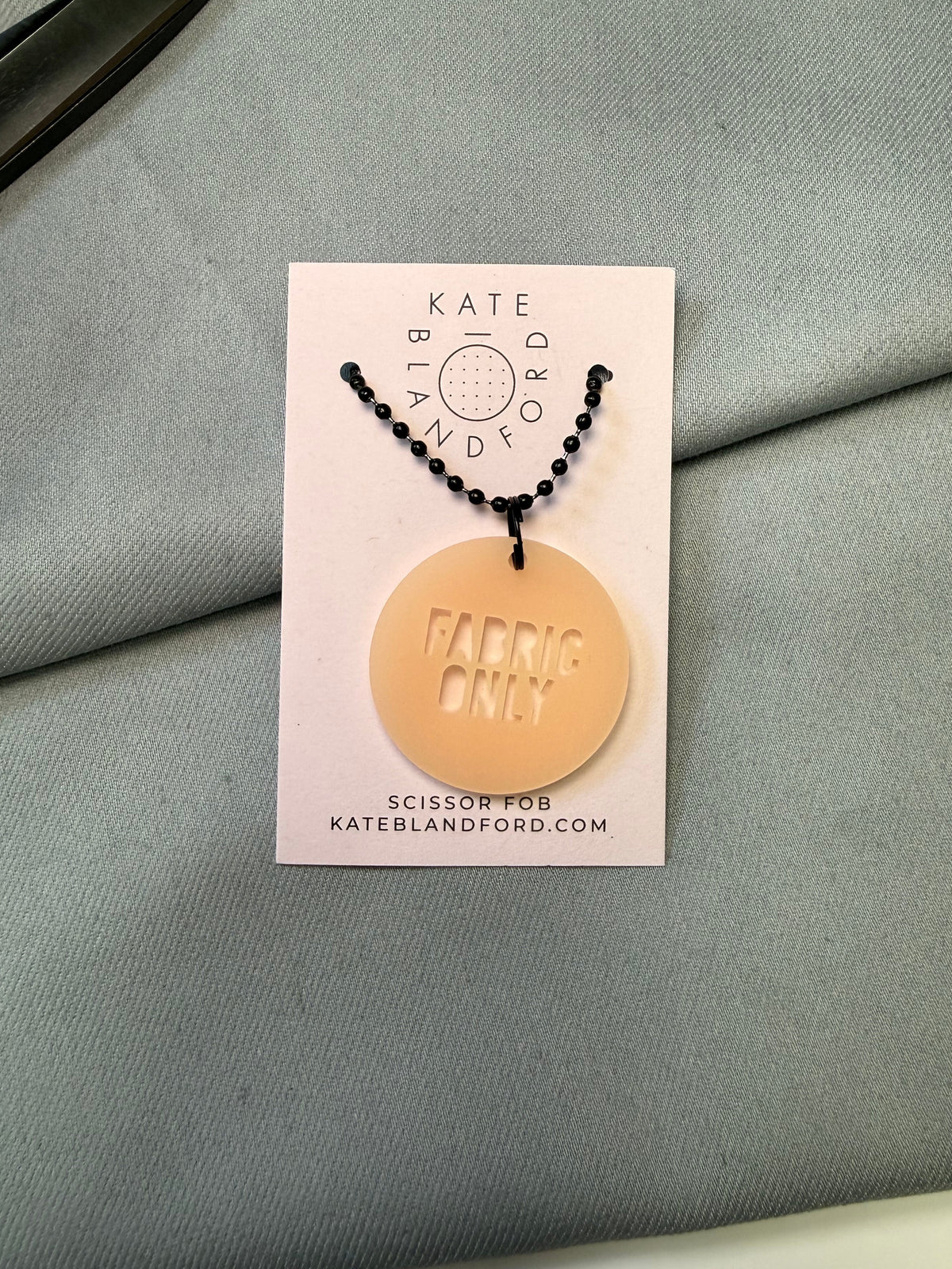 "Fabric only" Circle Scissor Fob