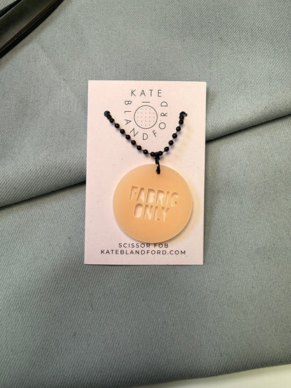"Fabric only" Circle Scissor Fob