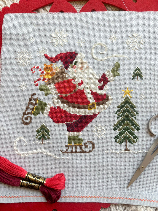 Skating Santa