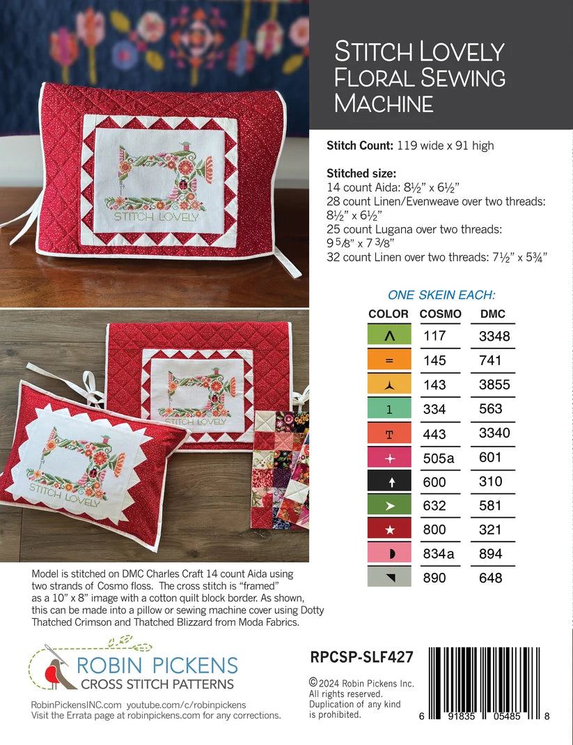 Stitch Lovely: Floral Sewing Machine