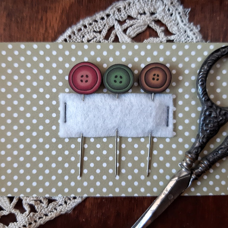 Three Buttons Pin Set