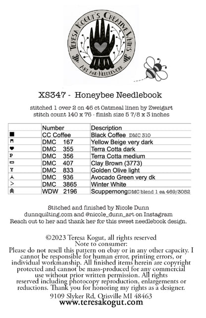 Honeybee Needlebook