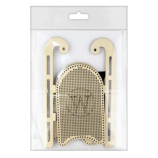 3D Sled Wooden Blank - 14 count