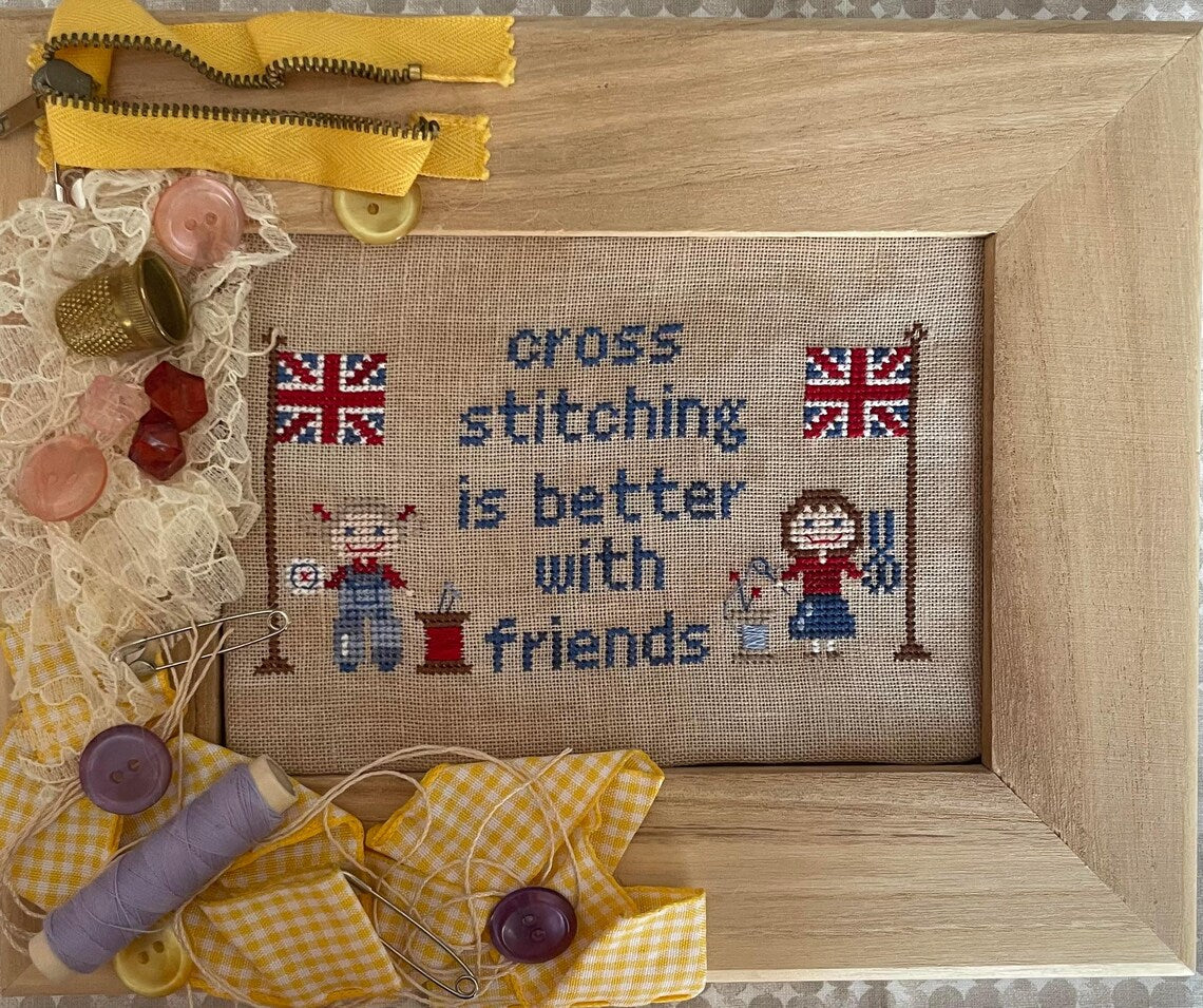 Cross Stitching is Better with Friends