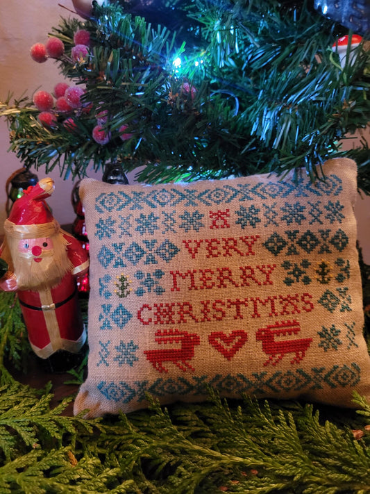 Christmas Snowflakes Cushion