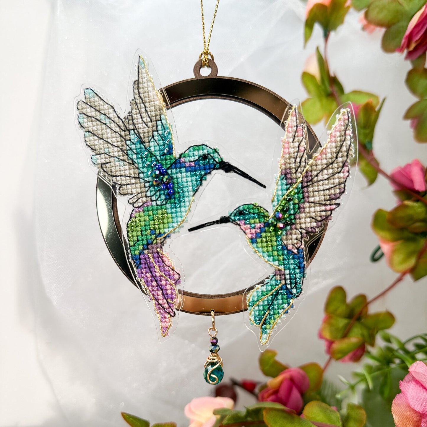 Hummingbird Bead & Cross Stitch Kit