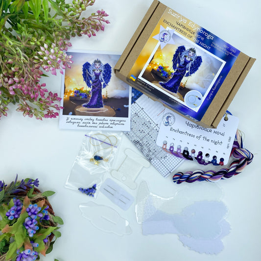 Enchantress of the Night Bead & Cross Stitch Kit