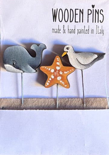 Pre-order: Wooden Marine Set of Pins (ships late September)