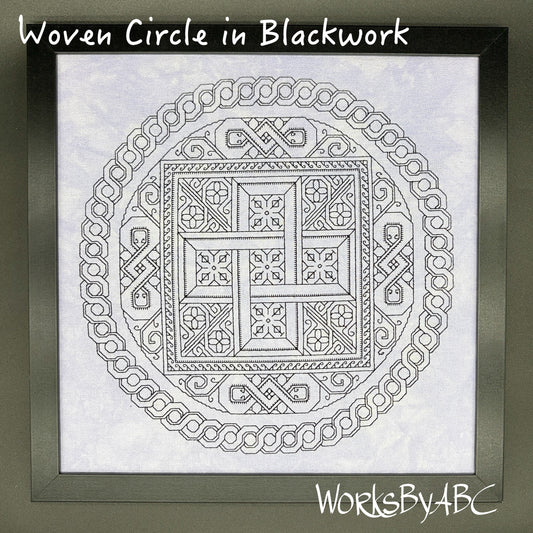 Pre-order: Woven Circle in Blackwork (ships late September)